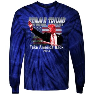 I Voted Trump 2024 Tie-Dye Long Sleeve Shirt