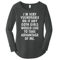 I'm Very Vulnerable Rn Women's Perfect Tri Tunic Long Sleeve Shirt