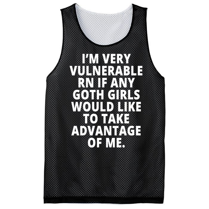 IM Very Vulnerable Rn If Any Want To Take Advantage Of Me Mesh Reversible Basketball Jersey Tank