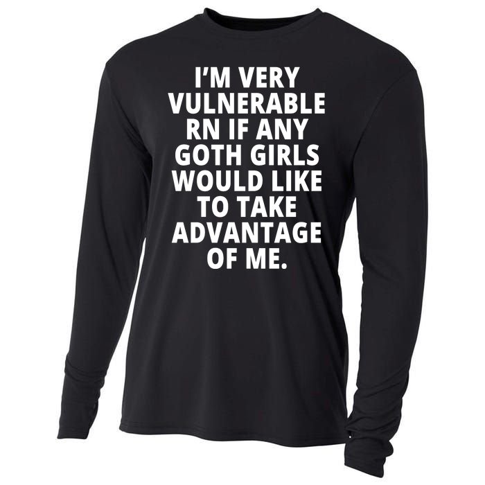 IM Very Vulnerable Rn If Any Want To Take Advantage Of Me Cooling Performance Long Sleeve Crew