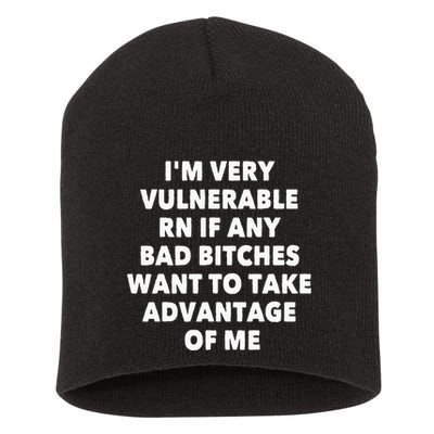 IM Very Vulnerable Rn If Any Bad Bitches Want To Take Short Acrylic Beanie
