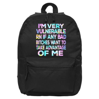 Im Very Vulnerable Rn If Any Bad Bitches Want To Take 16 in Basic Backpack