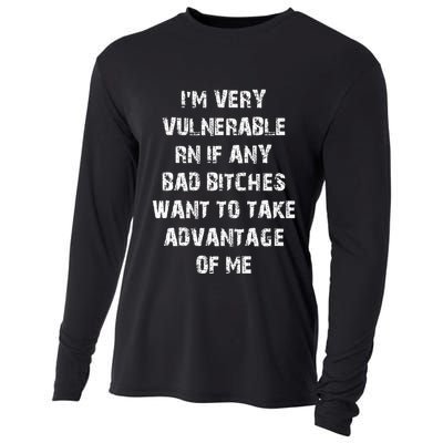 IM Very Vulnerable Rn If Any Want To Take Advantage Of Me Cooling Performance Long Sleeve Crew