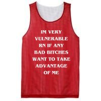 IM VERY VULNERABLE RN IF ANY BAD BITCHES WANT TO TAKE Mesh Reversible Basketball Jersey Tank