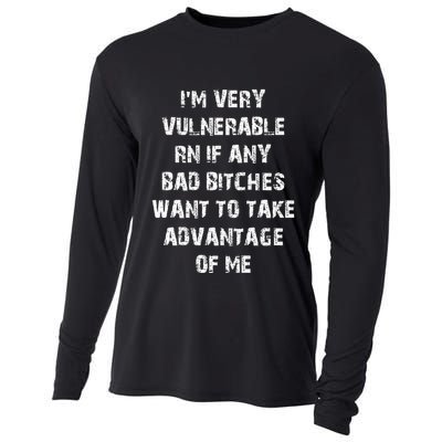 IM Very Vulnerable Rn If Any Want To Take Advantage Of Me Cooling Performance Long Sleeve Crew
