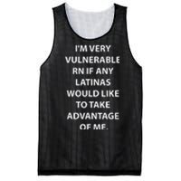 IM Very Vulnerable Rn Latinas Soy Mujer Mesh Reversible Basketball Jersey Tank