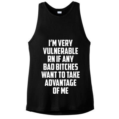 I'm Very Vulnerable Rn If Any Want To Take Advantage Of Me Ladies PosiCharge Tri-Blend Wicking Tank