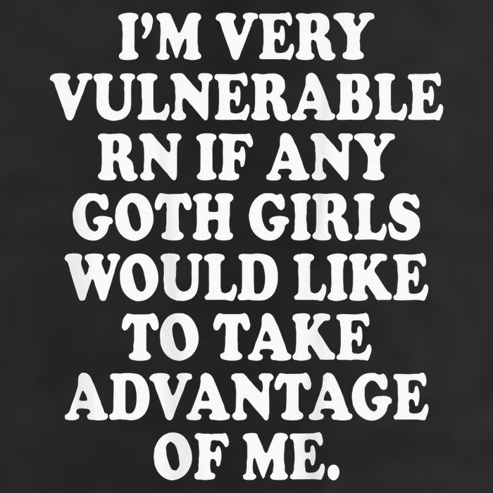 I'm Very Vulnerable Rn Funny Goth Cool Comfort Performance Bucket Hat