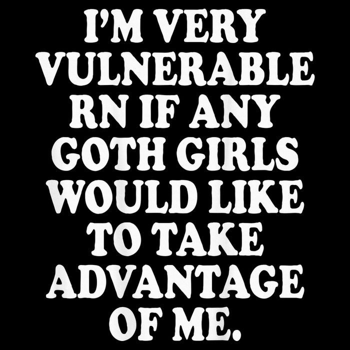I'm Very Vulnerable Rn Funny Goth Wool Snapback Cap