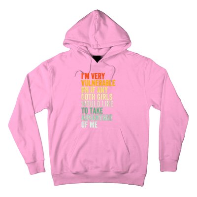 Im Very Vulnerable Rn If Any Goth Funny Quote Hoodie