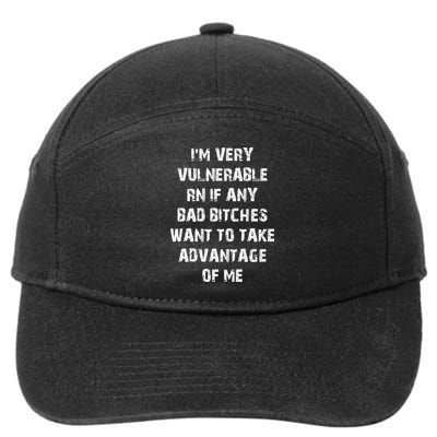 I'm Very Vulnerable Rn If Any Want To Take 7-Panel Snapback Hat
