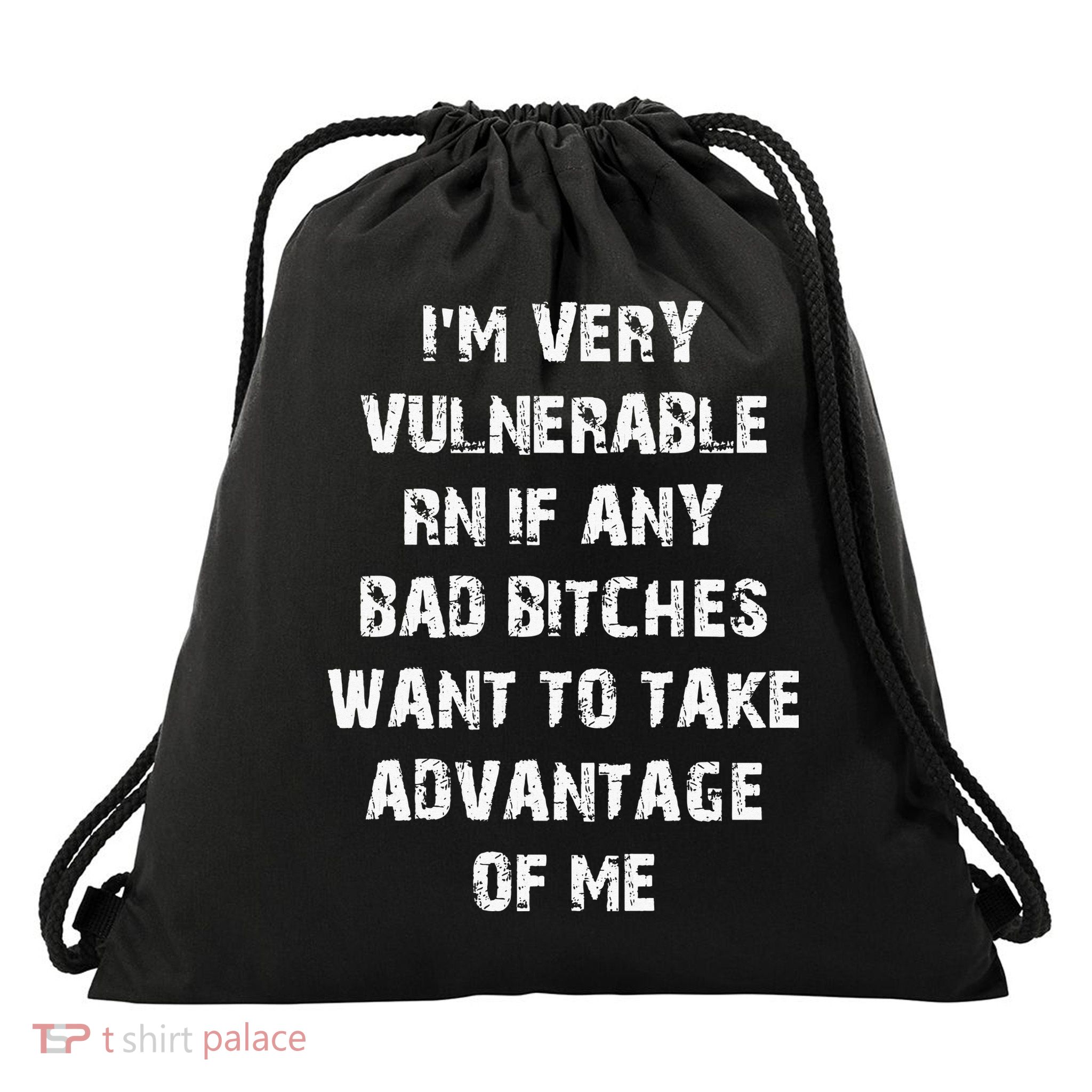 I'm Very Vulnerable Rn If Any Want To Take Drawstring Bag