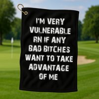 I'm Very Vulnerable Rn If Any Want To Take Golf Towel