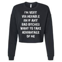 I'm Very Vulnerable Rn If Any Want To Take Cropped Pullover Crew
