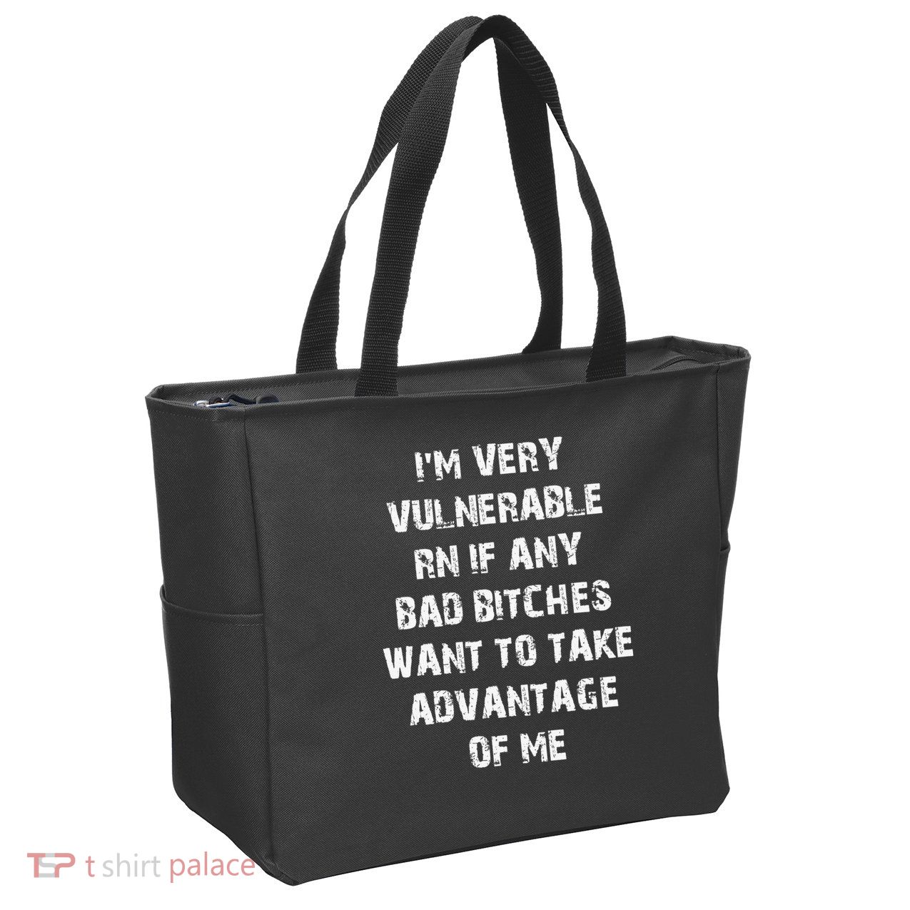 I'm Very Vulnerable Rn If Any Want To Take Zip Tote Bag