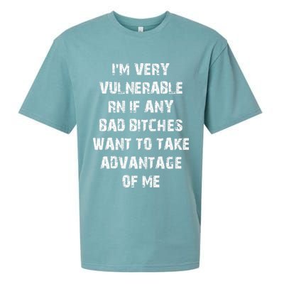 I'm Very Vulnerable Rn If Any Want To Take Sueded Cloud Jersey T-Shirt