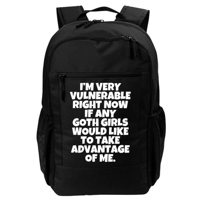 I’M Very Vulnerable Right Now If Any Goth Girl.S Would Like To Take Advantage Of Daily Commute Backpack