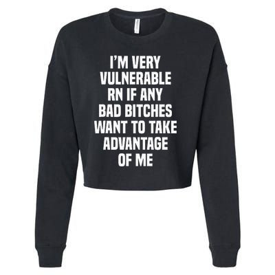 IM Very Vulnerable Rn Cropped Pullover Crew