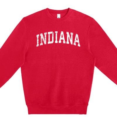 Indiana Vintage Varsity Sports Premium Crewneck Sweatshirt