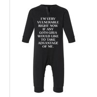 IM Very Vulnerable Right Now If Any Goth Infant Fleece One Piece