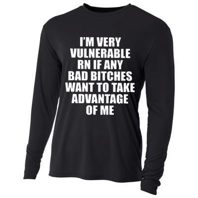 I’m Very Vulnerable Rn If Any Want To Take Advantage Of Me Cooling Performance Long Sleeve Crew