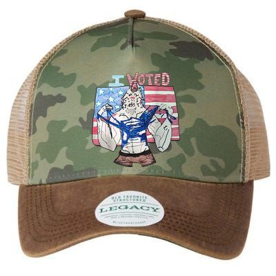 I Voted Werewolf Funny Legacy Tie Dye Trucker Hat