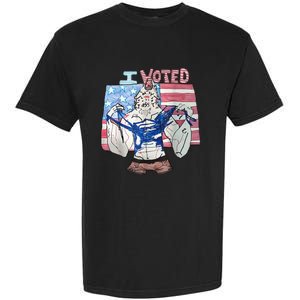 I Voted Werewolf Funny Garment-Dyed Heavyweight T-Shirt