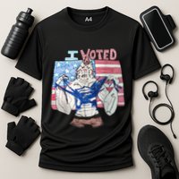 I Voted Werewolf Funny Cooling Performance Crew T-Shirt
