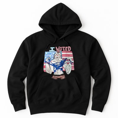 I Voted Werewolf Funny Hoodie