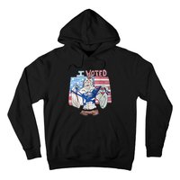 I Voted Werewolf Funny Hoodie