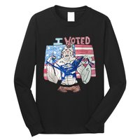 I Voted Werewolf Funny Long Sleeve Shirt