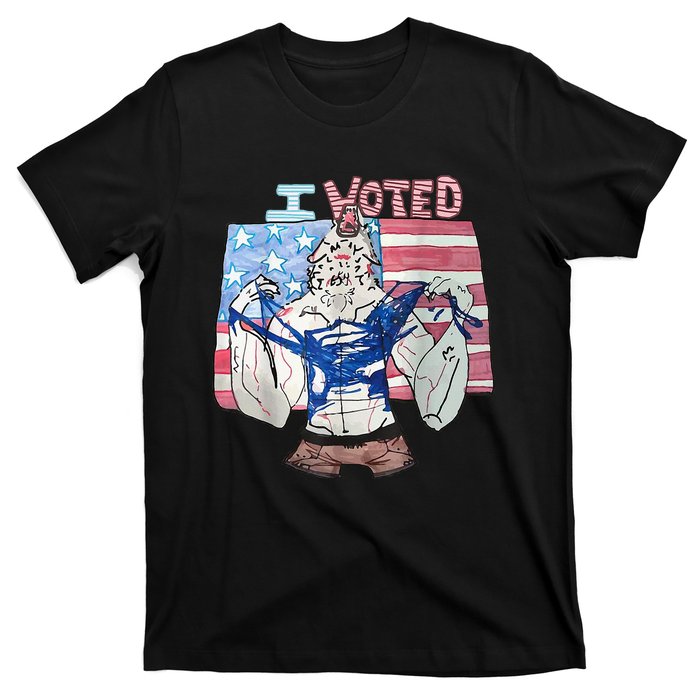 I Voted Werewolf Funny T-Shirt