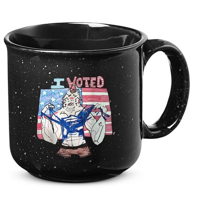 I Voted Werewolf Funny 15oz Campfire Ceramic Mug