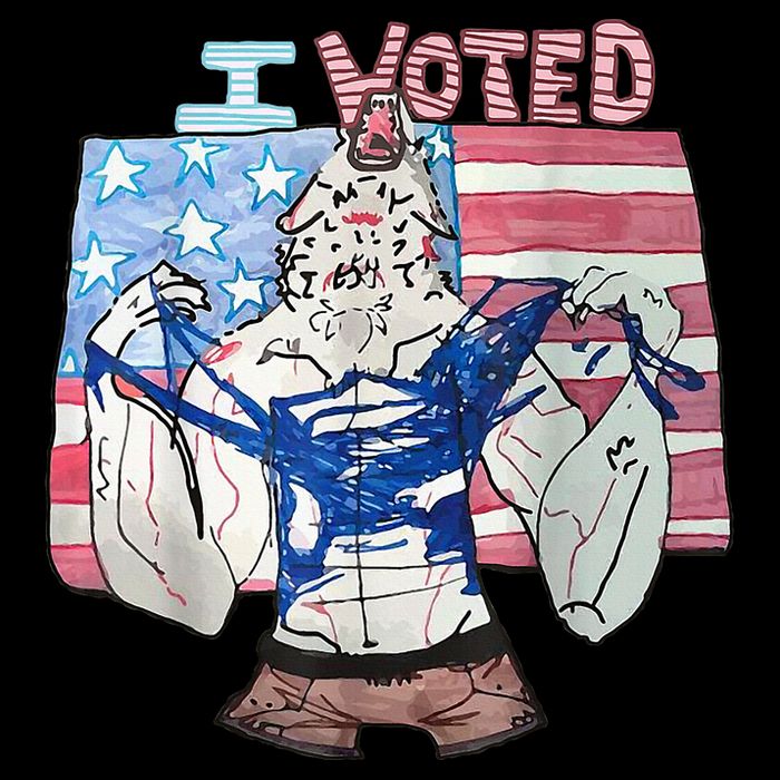 I Voted Werewolf Funny 16 in Basic Backpack