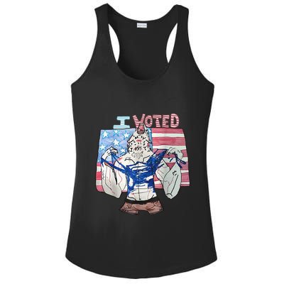 I Voted Werewolf Funny Ladies PosiCharge Competitor Racerback Tank