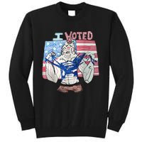 I Voted Werewolf Funny Tall Sweatshirt