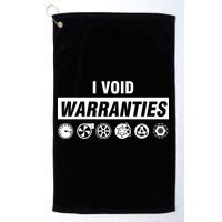 I Void Warranties Golf Towel