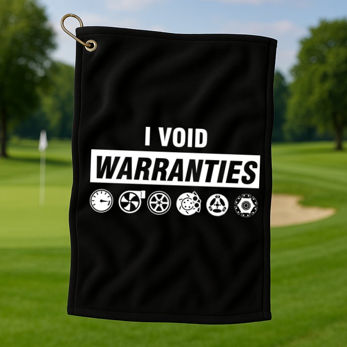 I Void Warranties Golf Towel