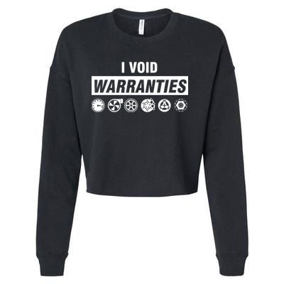 I Void Warranties Cropped Pullover Crew