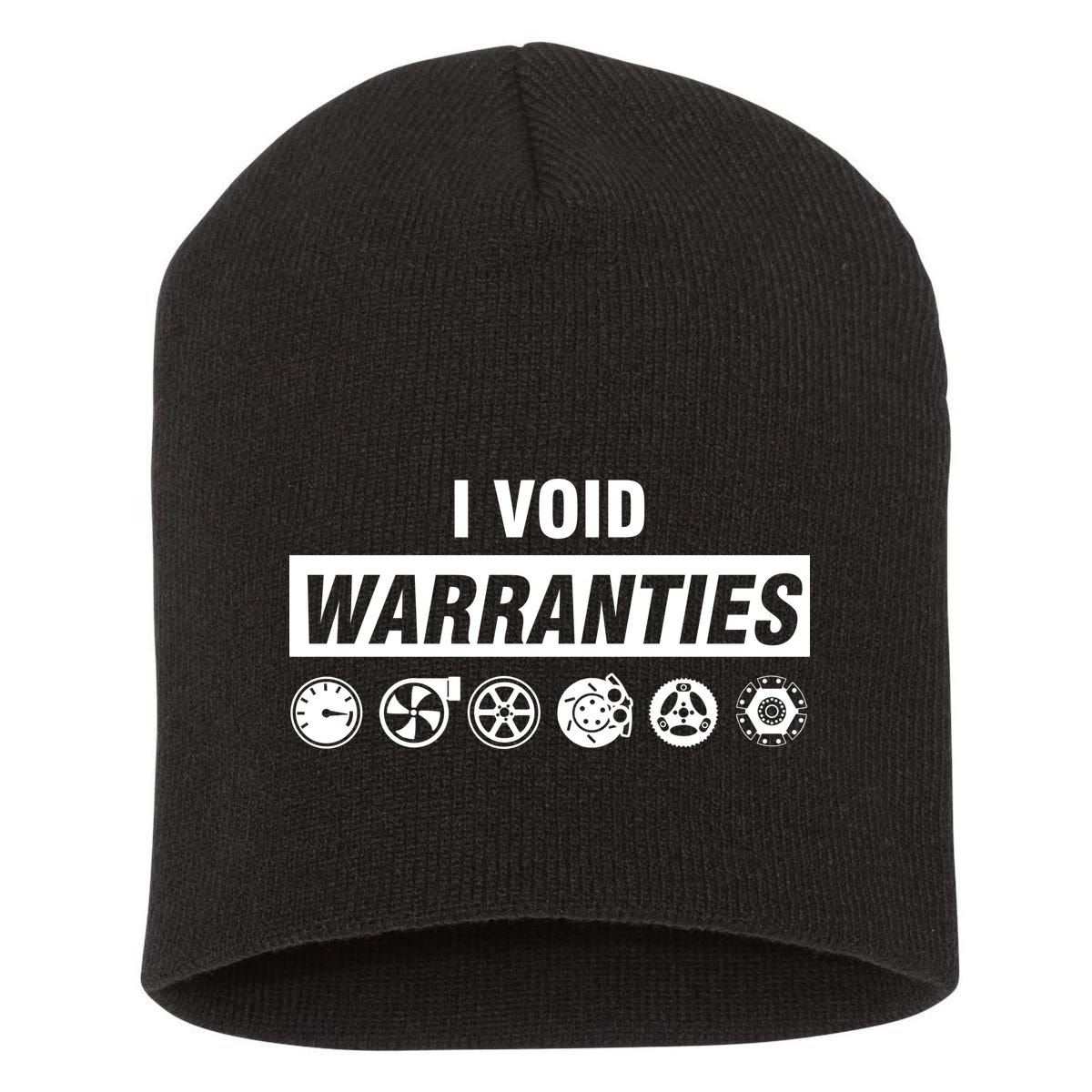 I Void Warranties Short Acrylic Beanie