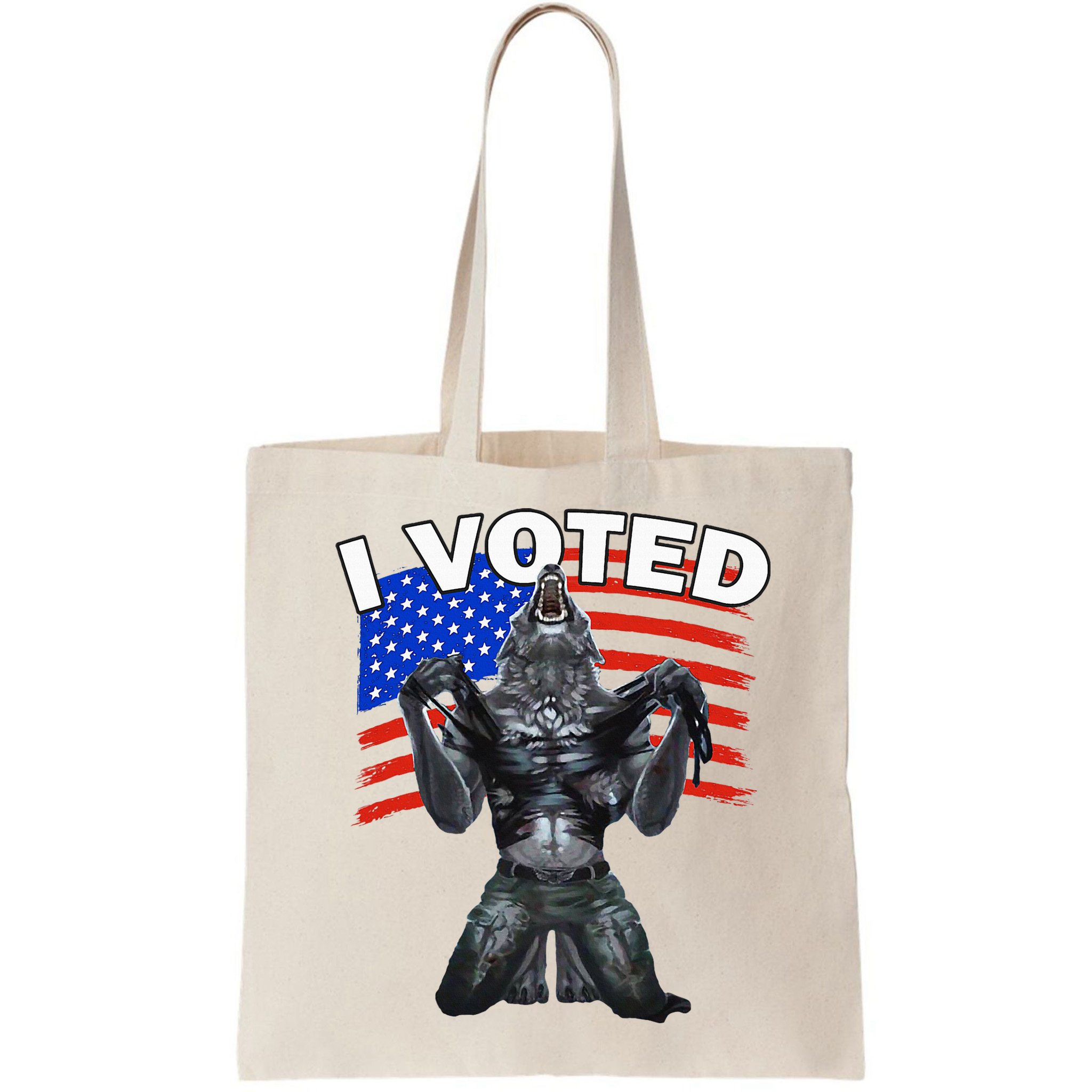 I Voted Werewolf Bag