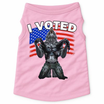 I Voted Werewolf Doggie Tank