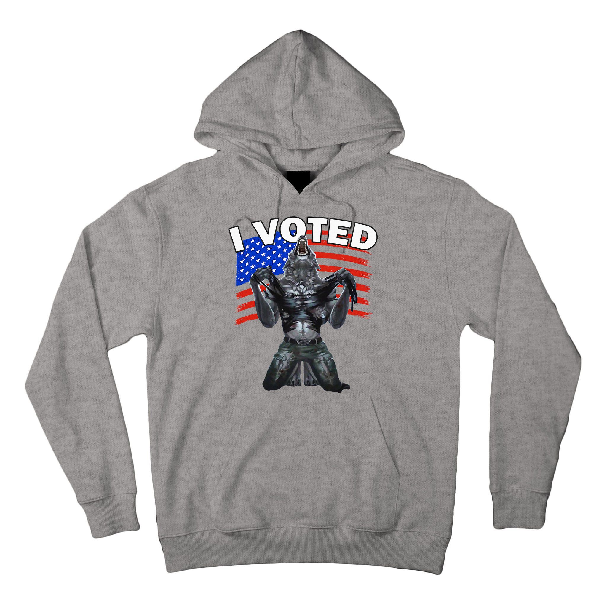 I Voted Werewolf Tall Hoodie