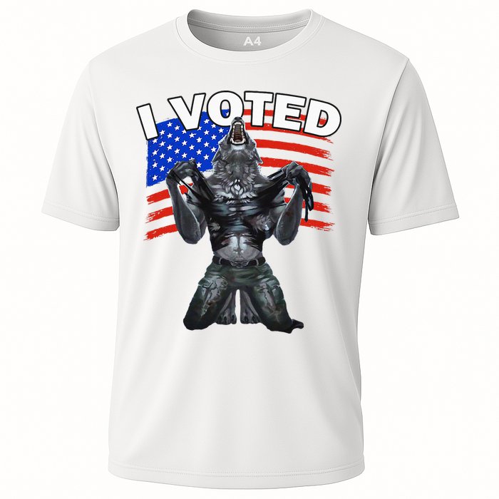 I Voted Werewolf Cooling Performance Crew T-Shirt