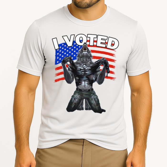 I Voted Werewolf Cooling Performance Crew T-Shirt