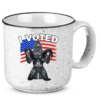 I Voted Werewolf 15oz Campfire Ceramic Mug