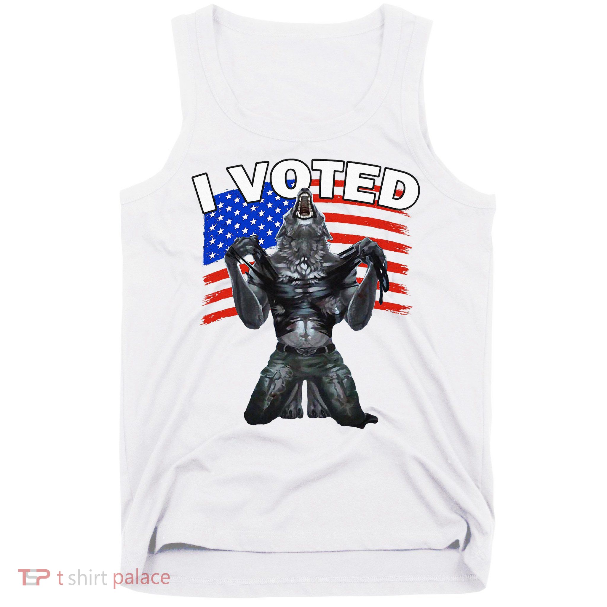 I Voted Werewolf Tank Top