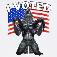 I Voted Werewolf Wool Snapback Cap