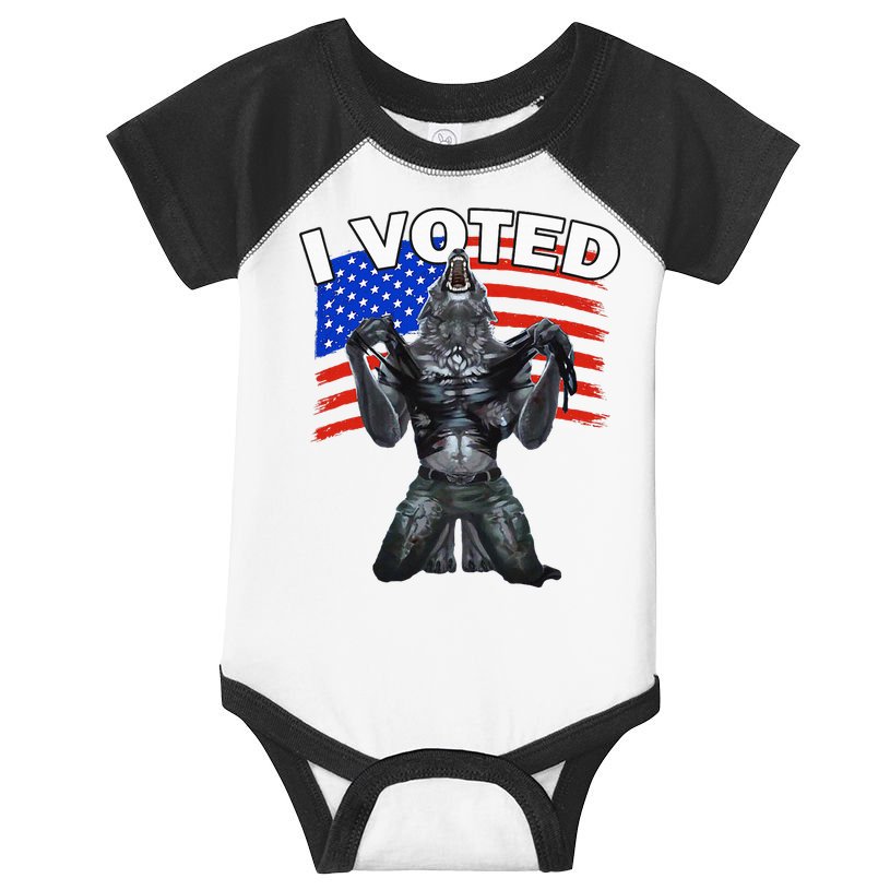 I Voted Werewolf Infant Baby Jersey Bodysuit