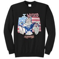 I Voted Werewolf Funny Sweatshirt